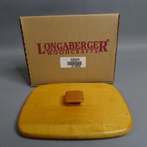 Longaberger Woodcrafts Address Lid #52604 NEW